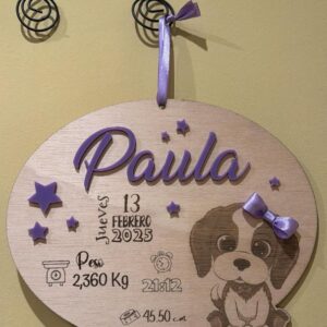 Rótulo de madera personalizados con láser