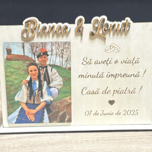 Madera con sublimacion y pie para colocar